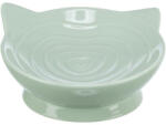 TRIXIE Castron Ceramic Pentru Pisici, Viviana, Ridicat, Forma Ergonomica, Verde Salvie