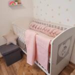 Textilbirodalom Rózsaszín waffle babatakaró - 70×90 cm puha pamutból