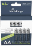 MediaRange Baterii Reîncărcabile AA Li-ion 1400mAh 1.5V 4buc (MRBAT161) Baterie reincarcabila