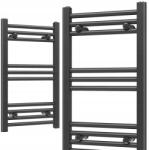 Gamma Fürdőszobai Radiátor Létra 400x700 232W 10-BORDÁS Fekete Slim 40x70cm (BASIC-7040-BK)