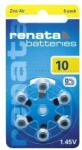 Renata ZA10 / PR10 Renata Cink-levegő hallókészülék elem 5, 8*3, 6mm