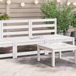 vidaXL 2 db fehér tömör fenyőfa karfa nélküli kerti kanapé 70x70x67 cm (837922)
