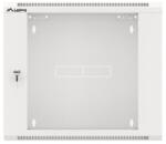Lanberg WFFA-5409-10S 19" 9U SZÉL: 570mm MÉLY: 450mm MAG: 500mm lapraszerelt üvegajtós szürke fali rack szekrény (WFFA-5409-10S)