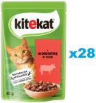 Kitekat Plicuri hrana pisici adulyte, cu vita in sos 28x85 g