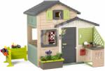 Smoby Casă Prietenilor, cu grădina cu ierburi lângă o bucătărie, casă extensibilă Friends House Evo Playhouse Life Smoby, în culori naturale (SM810251-V) Casuta pentru copii