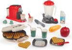 Ecoiffier Set de electrocasnice de bucătărie 100% Chef Écoiffier aparat de cafea aparat de vafe și robot 21 accesori de la 18 luni (ECO2534) Bucatarie copii