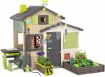Smoby Căsuța Prietenilor cu grădină pentru meteorologi Friends House Evo Playhouse Life Smoby cu udare în culori naturale, extensibilă (SM810251-2K) Casuta pentru copii