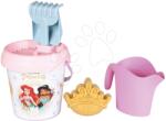 Smoby Set găleată Disney Princess Medium Garnished Bucket Life Smoby cu stropitoare 6 piese 18 cm înălțime de la 18 luni (SM862191)