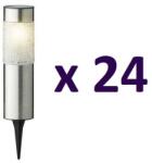 Lumineo Napelemes leszúrható lámpa, 22 cm, meleg fehér 24 db/csomag (40101158-24)