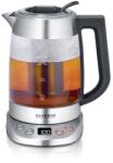 Severin Glass Tea & Kettle Deluxe, ceainic cu temperatura si timp de preparare reglabile, cu 5 programe de ceai si functie de mentinere la cald, max. 1, 7 L apa, 3000 W, otel inoxidabil, WK 3480 (3480) Fierbator
