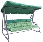  Hintaágy zöld mintás , masszív kivitelben 240 x 168 x 114 (8078Z)