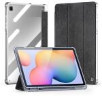 Dux Ducis Samsung Tab S6 Lite 10.4 Lte Dux Ducis Unid Tok Álló, Textil Hatású Aktív Flip, Ceruza Tartó, Fekete