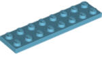 LEGO® Alkatrészek (Pick a Brick) Közép azúr 2X8 Lapos Elem 6253666 (6253666)