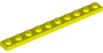 LEGO® Alkatrészek (Pick a Brick) Neon sárga 1X10 Hosszú Lapos Elem 6377930 (6377930)