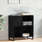 vidaXL Шкаф за грамофонни плочи Черния дъб 84, 5 x 38 x 89 см (862916)
