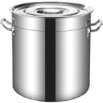 Rosberg Oala cu capac Rosberg R51211C40, 50 litri, 40x40 cm, Inox (R51211C40)