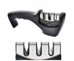 Bohmann Ascuțitor de cuțite Bohmann BH 02-703, 3 sisteme de ascuțire, oțel tungsten, ceramică, negru (BH 02-703)