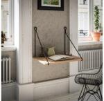 ASIR GROUP Fali munkapad TUNA 50x70 cm barna/fekete 854KLN1506 (AS0700)