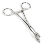 Mr. Steel Cube Tongs V Shape Silver