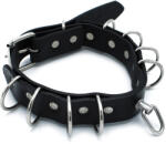 Kiotos Leather Collar Multi-D-Rings Black