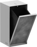 Hansgrohe XtraStoris Rock Falba süllyesztett szemeteskuka, csempézhető ajtóval 300/150/140, Matt Fehér 56063700 (56063700)