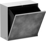Hansgrohe XtraStoris Rock Falba süllyesztett szemeteskuka, csempézhető ajtóval 300/300/140, Matt Fehér 56090700 (56090700)