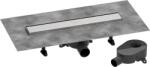 Hansgrohe RainDrain Go Teljes zuhanylefolyó szett 500, burkolható fedéssel, standard vagy lapos beszereléshez, Szálcsiszolt Rozsdamentes Acél 56270800 (56270800)