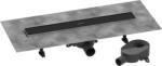 Hansgrohe RainDrain Go Teljes zuhanylefolyó szett 600, burkolható fedéssel, standard vagy lapos beszereléshez, Matt Fekete 56271670 (56271670)
