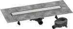 Hansgrohe RainDrain Go Teljes zuhanylefolyó szett 600, burkolható fedéssel, standard vagy lapos beszereléshez, Szálcsiszolt Rozsdamentes Acél 56271800 (56271800)