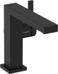 Hansgrohe Tecturis E Egykaros mosdócsaptelep 110 Fine, Hideginítású, push-open lefolyógarnitúrával, Matt Fekete 73024670 (73024670)