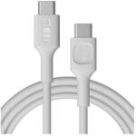 Green Cell PowerFlex Szilikon USB-C kábel 2m 100W Gyors Töltés PD Fehér (GC-36844)