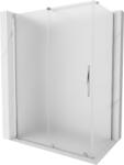 Mexen Velar, zuhanykabin tolóajtóval 150 x 75 cm, 8 mm-es matt üveg, króm, 871-150-075-31-01 (871-150-075-31-01)