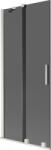 Mexen Velar, 2 szárnyas eltolható kádparaván 80 x 150 cm, 8mm szürke üveg, csiszolt acél, 896-080-000-41-97 (896-080-000-41-97)