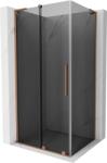 Mexen Velar L, tolóajtós zuhanykabin 110 x 85 cm, 8mm szürke üveg, rézmatt, 871-110-085-43-65 (871-110-085-43-65)