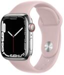 Apple Watch Series 1/2/3 (38 / 40 / 41 mm) okosóra szíj - F- Design FS01 - púder pink szilikon szíj - tokgalaxis