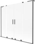 Mexen Velar L Duo, 2 szárnyas eltolható kádparaván 180 x 150 cm, 8 mm mattüveg, grafit, 896-180-003-32-95 (896-180-003-32-95)