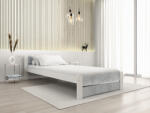  Pat IKAROS DOUBLE 90 x 200 cm, beton/alba Saltele: Cu saltele Coco Maxi 20 cm, Somiera pat: Cu lamele curbate