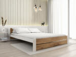  IKAROS DOUBLE ágy 160 x 200 cm, Artisan tölgy/fehér Ágyrács: Lamellás ágyrács, Matrac: Coco Maxi 20 cm matrac