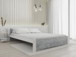  IKAROS ágy 180 x 200 cm, beton/fehér Ágyrács: Lamellás ágyrács, Matrac: Coco Maxi 20 cm matrac