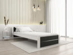  IKAROS DOUBLE ágy 90 x 200 cm, antracit/fehér Ágyrács: Ágyrács nélkül, Matrac: Coco Maxi 20 cm matrac