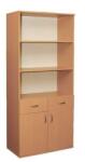  Dulap biblioteca 2 usi 2 sertare rafturi deschise 802 x 403 x 1816 mm (DC14LL18)