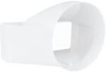 Dalap PVC szűkítő idom a kerek csővezeték átalakítására szögletes csővezetékre Ø 150 mm / 220x90 mm