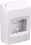 Tracon Electric Tracon EDFK-4/1ANP Falon kívüli elosztódoboz, ajtó nélkül, zárópecsételhető 1×4 modul, IP40, (H×W×D=150×84×68mm) (EDFK-4/1ANP)