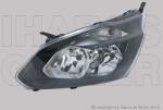 Ford Transit Custom 2012-2017 - Fényszóró H7/H15 bal+DRL fekete h. (motorral) DEPO