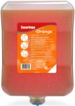 SC Johnson Professional SCJP Swarfega Orange Heavy Duty ipari kézmosó közepesen makacs olajos, zsíros szennyeződésekre, kukoricacsutka őrleménnyel, narancs illat, erős tisztítóhatás: 4/5, Heavy Duty adagolóhoz, 4L patron (SC