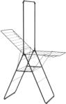 Brabantia HangOn Drying Rack ruhaszárító állvány, 20m szárítási hossz, felhajtható vállfa tartórúddal, 6db ruhaakasztó kampó, 12+10kg teherbírás, összecsukható, acél, matt fekete - 403620 (403620) Ruhaszárító
