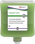 SC Johnson Professional SCJP Solopol Lime Medium-Heavy Duty ipari kézmosó közepesen makacs olajos, zsíros szennyeződésekre, kukoricacsutka őrleménnyel, erős tisztítóhatás: 4/5, Heavy Duty adagolóhoz, 2L patron (SCJP-LIM2LT)