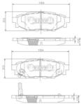 NIPPARTS Set placute frana NIPPARTS N3617004 (N3617004)