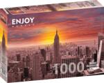 Enjoy - Naplemente New York Felhőkarcolói Felett 1000 darabos kirakó (1068)