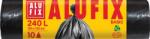 Alufix Szemeteszsák, 240 l, 10 db, 100x125 cm, 20 , ALUFIX "Economy", fekete (KHT1267) - officesprint